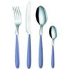 EME POSATERIE Set di Posate da Tavola Caribe Lilla 65 in acciaio inox 18/0, Nichel free, per 6 persone, 24 pezzi