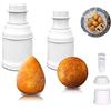 Generic Stampo fai da te per palline di riso, creatore di arancini 2 pezzi, per polpette ripiene fatte in casa, stampo per bento fatto a mano, multiuso (punta + rotondo)