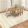 Taidianolp Tappeto Salotto Moderno Pelo Corto,Decorazione tradizionale con design geometrico vintage, giallo, 180 x 300 cm,Decorazioni Soggiorno, Camera degli ospiti,
