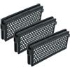 vhbw 3x filtro compatibile con Miele Complete C3 Cat & Dog PowerLine, C3 Celebration aspirapolvere - filtro HEPA/ai carboni attivi nero/bianco