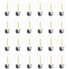 Jslinter 24-Pack lampadine LED S14 da 1 W, lampadina di ricambio per luci per esterni, bianco caldo 2200 K