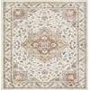 VARIKASHOM Tappeto Quadrato, ufficio, casa, stile vintage orientale, effetto invecchiato, color tortora, 100 x 100 cm, Decorazione Tappeti per Camere da Letto Bambina Bambino Cameretta