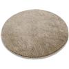 KARAT Tappetino da bagno certificato Oeko-TEX Standard 100, morbido, antiscivolo, lavabile, zerbino morbido per il bagno, Sky Soft, rotondo, 95 cm, beige