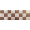 Mad about Mats Zerbino per interni, motivo a quadretti grossolani, adatto come tappeto da porta, tappeto da cucina, tappeto da bagno, tappeto abbinato, motivo campo, antiscivolo e lavabile, 50 x 150