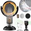 MYDZSWZX Puffhide Purifier, Puffhide for ventilatore di fumo, Puffhide Eliminatore di fumo, Ventilatore di fumo fumatori in ambienti chiusi, Ventilatore Puff Chill for fumatori, purificatore di fumo.(Gold-Char