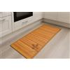 GX GARGIX Tappeto Cucina Antiscivolo, Passatoia Lavabile, Set Stuoie Multiuso con Bordo in Tessuto Degrade Cucina Varie Misure e Colori (50X380cm, NMB-1 Arancione)