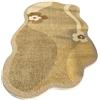 Jipersuo Area Rugs Tappeto a forma di nuvola, morbido, lavabile, irregolare, con retro per una facile manutenzione (C, taglia unica)
