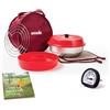 OMNIA Confezione forno + borsa + 2 presine + griglia + stampo in silicone + termometro multifunzione + libro di ricette