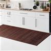 CosìCasa Tappeto Bamboo Cucina Antiscivolo | Passatoia Cucina Idrorepellente, Facile da Pulire e Realizzata con Materiali Sostenibili | Tappeto Bambu Tinta Unita (Marrone, 50 x 200 cm)