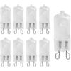 UGEFKMQ Lampadina Satinata G9 40W 230V Lampadine Alogene G9 Base A 2 Pin T4 Tipo Jcd Xenon Lampadina Piccola Dimmerabile 10Pc 60W