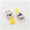 LEDLOCLB 1 Pz Dimmerabile GY6.35 Lampada LED AC/DC 12 V Silicone LED Doppio Ago JC Tipo Capsula Lampadina Di Ricambio,Bianco Caldo,5 W CA/CC 12 V - 2 PZ