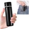 Nisone Thermos piccolo per caffè 150 ml Mini Thermos acqua calda in acciaio inox bottiglia d'acqua 150 ml nero bicchiere thermos caffè da asporto senza BPA per acqua calda 1 tazza di caffè da viaggio