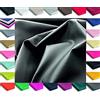 oggettando Tessuto Ecopelle Morbida Finta Pelle a METRAGGIO 2x1,4 3x1,4 5x1,4 per arredo DIVANI, SEDIE,TAPPEZZERIA,HOBBY - Nero, 2 METRI (200cm x 140cm)