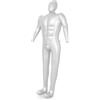 Niceminiwall Manichino gonfiabile da uomo, 168 cm, con busto, da sarto, modello, vetrina, negozio di abbigliamento