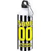 Generico Borraccia Termica Tifoso Calcio Serie A Tifoso Milanista Interista Napoletano Personalizzata con nome e numero Misura 23x21 in Alluminio Sublimatico (Tifoso Juventino)