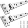 GAOUTO 2 cerniere a T in acciaio inox, 100 x 54 mm, carichi pesanti con viti, 316 cerniere per porte ad alte prestazioni, spesse, tipo a T, per barche, yacht, armadi, cancelli yacht