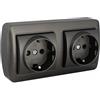 Solera Base di presa Murale 2p+t Grafite 16 A 250 V Doppia