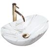 Rea - Lavabo Da Appoggio Royal Mini Aiax Lavandino Bagno Lucido 480 X 305 X 145 mm Ceramica (Bianco)