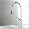 Whychstore Rubinetto a goccia d'acqua in stile europeo, rubinetto rotante per bagno, rubinetto per lavabo caldo e freddo del WC, rubinetto miscelatore per acqua calda e fredda (Argento S)