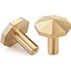 YANGQIHOME 4 Pezzi, Appendiabiti da Parete Ottone, Ganci porta Asciugamani Decorativi in oro, Ganci Appendiabiti, Appendiabiti Muro per Bagno da Appendere (Ottagono)