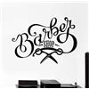 WYFCL Barber Shop Design Decalcomania Da Muro In Vinile Forbici Da Barbiere Insegna Adesivi Per Salone Di Bellezza Per Capelli Murale Carta Da Parati Decorazioni Per Finestre 79X57Cm