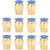 Tocekat 10 pezzi Raccordi ad Aria Rapido Pneumatica Ottone, 8mm Raccordo Filettato Maschio per tubo Flessibile 1/4 BSP Raccordo Pneumatico di Qualità Industriale per Aria e Acqua