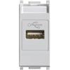 Vimar 14345.SL Plana Presa standard USB, morsetti vite, silver