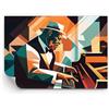 ARTTOR Carta da Parati in TNT 200x140 cm Persone Musica - 5855 - WF1 | Pianoforte Cubismo Standard Fotomurale Moderno Decorazione da Parete Murale da Parete Per Soggiorno Camera da Letto ARTTOR