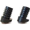 OL 4 piedini per sedia con feltro e protezione impilabile, per gambe tonde inclinate con tubo spessore parete 1,5-2 mm