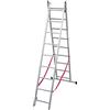 FACAL Stilo trasformabile 2 rampe (Alluminio, 9+9 gradini)