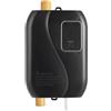 YlluySmn Piccolo scaldabagno istantaneo 3500 W, riscaldamento rapido, nero, elettronico, senza serbatoio, design moderno e semplice, 4,72 x 7,87 in, pulizia senza problemi, pannello trasparente, supporto da