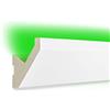 HEXIM LED profili di stucco in PU - illuminazione indiretta con profili di soffitto moderno, opaco, luce e resistente agli urti - (LED-14 65x65mm) luce calette, profilo, profilo di stucco