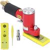Yuecoom Levigatrice orbitale pneumatica con un tampone di carta vetrata con filtro, levigatrici per dettagli per compositi per la lavorazione del legno di carrozzeria Rettifica irregolare Strumento palmare