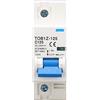 plplaaoo Interruttore Automatico Miniaturizzato CC, Interruttore Automatico Miniaturizzato CC 1P 125a 250 V Montaggio su Guida Din, Per Sistema Solare Fotovoltaico TOB1Z 125 C125, Sezionatore Solare Fotovoltai