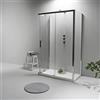 G FLAME Elite Box Doccia 3 lati 70x90x70 - Cabina Doccia Scorrevole - Elegante e Resistente alla Corrosione -Trasparente - Piatto Doccia non Incluso