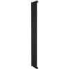 Monster Shop Radiatore Piatto a Colonna Singola 1800 x 280 mm Verticale Design Moderno Acciaio al Carbonio Riscaldamento Centrale Nero Opaco con Kit Fissaggio e Spazzola