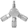 Jectse Connettore pneumatico 1/4 '' F-NPT 3 vie innesto rapido per manifold tubo flessibile, raccordo pneumatico trasversale per raccordo rapido