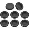 QUARKZMAN 24pz Guarnizioni in Gomma 7/8 (22mm) Foro Perforazione, 3/4 (18mm) ID Guarnizione ad Ring Tappi a Foro Singolo per Organizzatore Cavi Scrivania Computer, Nero