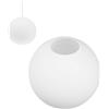 Ciieeo Paralume Facile da Pulire in Vetro Sferico Bianco Opalino Lampada Sospensione Moderno per Lampadario per Soggiorno e Camera da Letto