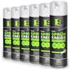 Spraytive Confezione da 6 spray di vernice a gesso bianco da 500 ml - Vernice a gesso luminosa lavabile per esterni, marcatura del suolo, spray di marcatura temporanea, spray di vernice per asfalto