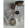 SECUREMME Maniglia Reversibile a Forma di Uovo, Cromo Satinato, Foro Quadro 8mm, Vite di Fissaggio M6 (Cromo Satinato)