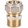 Generic Raccordo dritto maschio a stringere per multistrato - Diametro 16X1/2 - Spessore 2MM