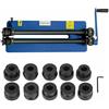 Estabeter Panchina piegatrice circolare 460 mm manuale macchina da 18 pollici rullo rullo per perline con 6 set di gradini da 1,2 mm con 6 set di dadi per officine in lamiera