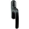 effedielle Maniglia Cremonese finitura Nero RAL 9005 per anta ribalta finestra Giesse 1039-Martellina PRIMA per infissi in alluminio.Cremonese ambidestra per l'azionamento dei meccanismi GIESSE