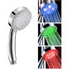Zerodis Soffione Doccia a Mano LED con Sensore Temperatura, 3 Colori Blu Verde Rosso, Luce Bagliore Acqua Fredda e Calda, Doccetta Moderna Facile da Installare per Bagno