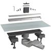 BONOM CANALETTA DOCCIA CANALISSIMA ALLUMINIO ORIZZONTALE KIT L. 80 cm