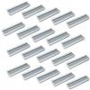 Emuca 9163062 Maniglia da incasso nel mobile, 190x45mm, Alluminio, Anodizzato opaco, Set di 20