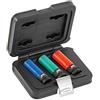 USAG - 270 C/C3 - Set bussole esagonali con rivestimento in teflon per cerchi in lega