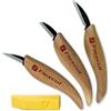 FLEXCUT Coltelli per Intaglio Legno con Pasta lucidante 3-Knife Starter Set Carving