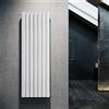 ELEGANT Design - Radiatore piatto da bagno 1600 x 539 mm, colore bianco, a doppio strato, per riscaldamento verticale, radiatore a pannello